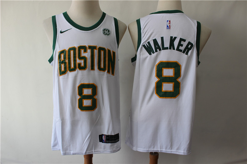 Celtics 8 Kemba Walker White City Edition Nike Swingman Jersey