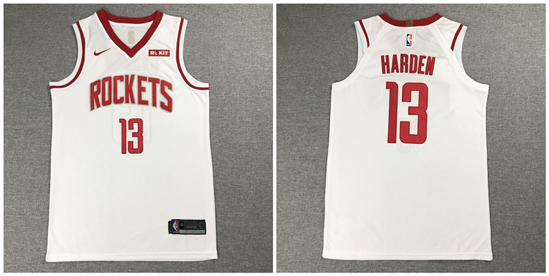 Rockets 13 James Harden White Nike Authentic Jersey