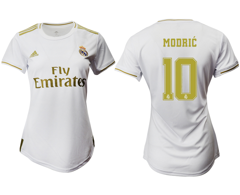 2019-20 Real Madrid 10 MODRIC Home Women Soccer Jersey