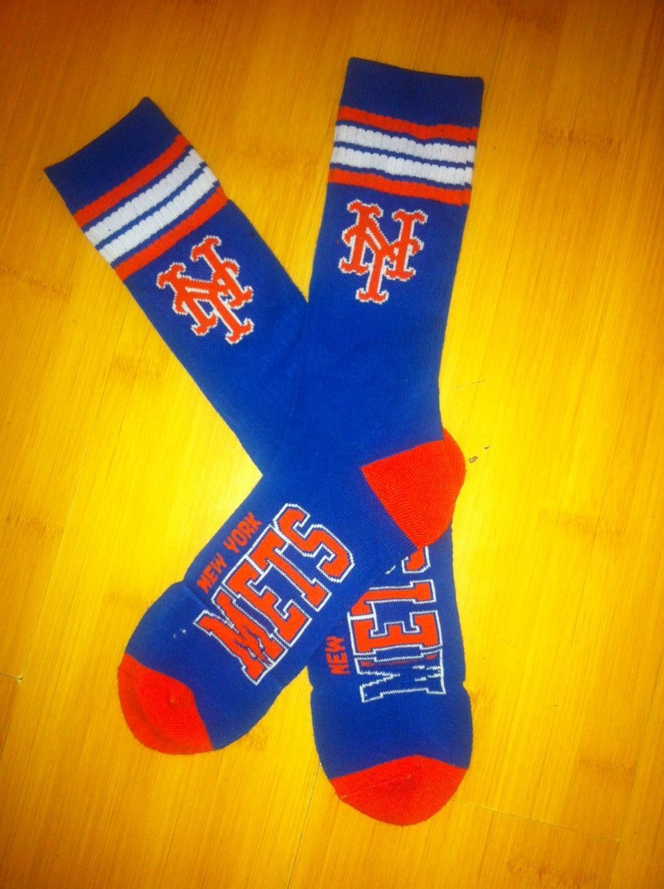 New York Mets Team Logo Blue MLB Socks