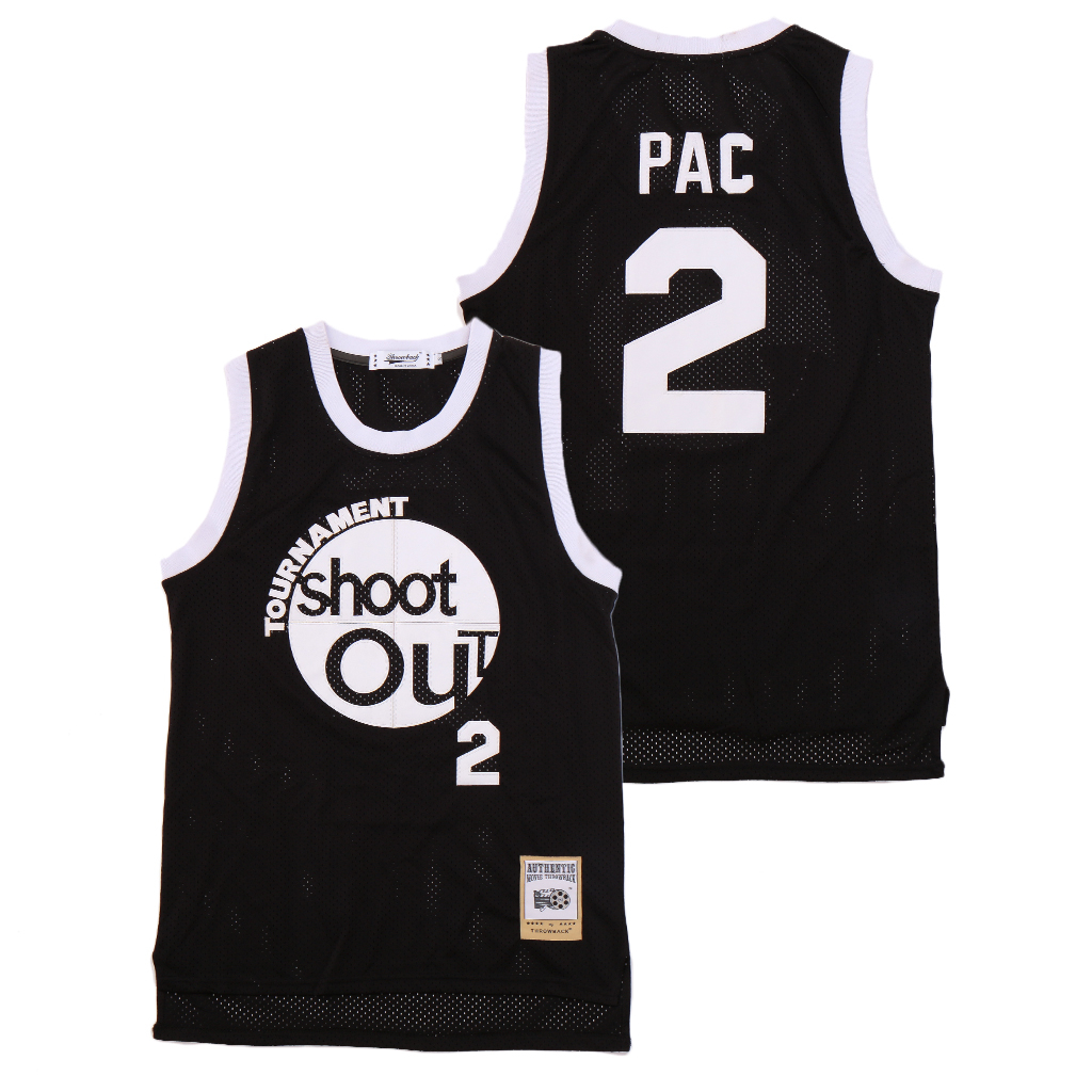 The Rim Tournament Shoot Out 2 Pac Black Basketball Jersey