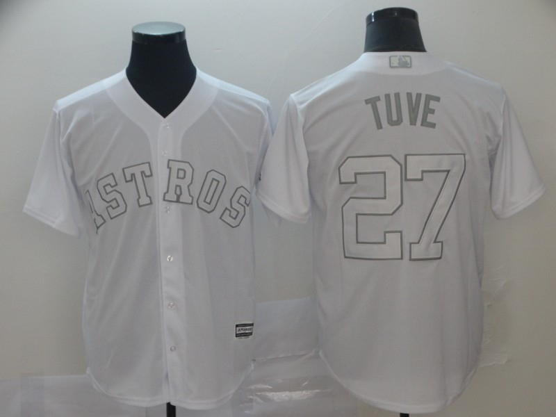 Astros 27 Jose Altuve Tuve White 2019 Players' Weekend Player Jersey