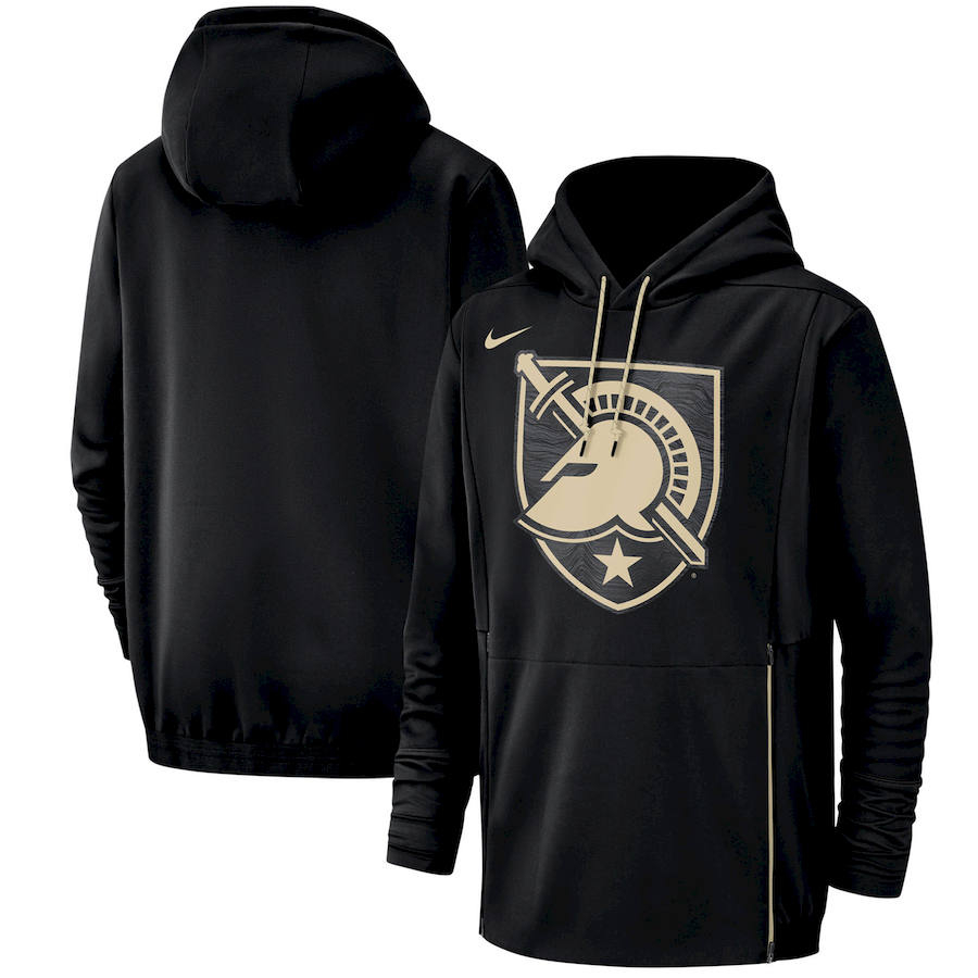 Army Black Knights Nike Champ Drive Performance Pullover Hoodie Black