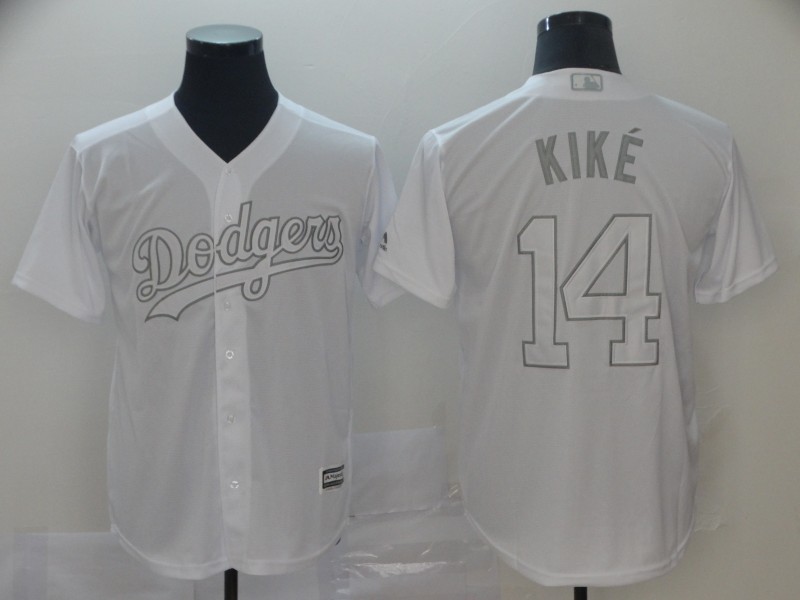 Dodgers 14 Enrique Hernandez "Kike" White 2019 Players' Weekend Player Jersey