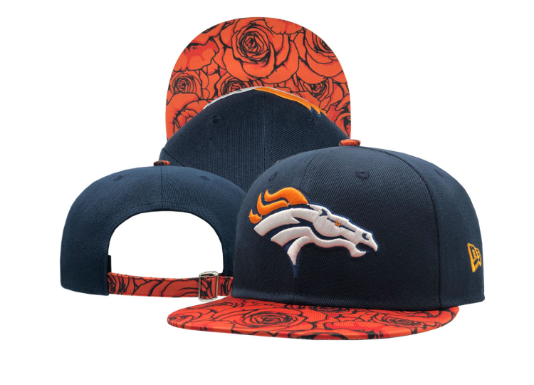 Broncos Team Logo Navy Adjustable Hat SF