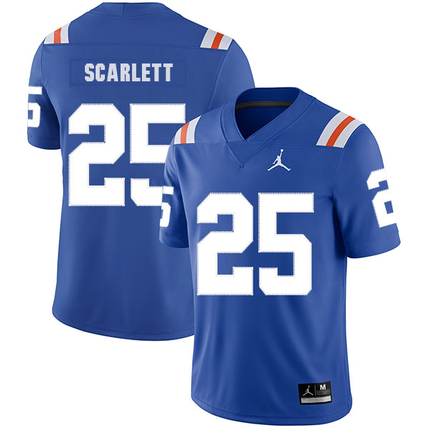 Florida Gators 25 Jordan Scarlett Blue Throwback College Football Jersey
