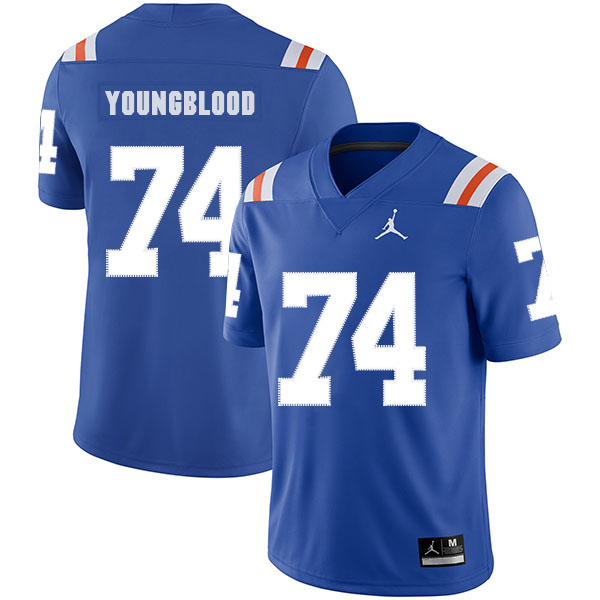 Florida Gators 74 Jack Youngblood Blue Throwback College Football Jersey