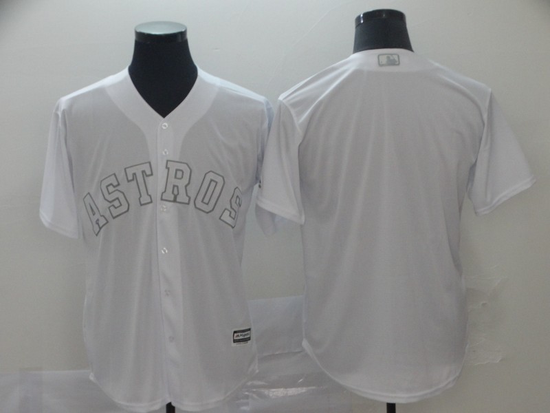 Astros Blank White 2019 Players' Weekend Player Jersey