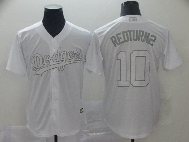 Dodgers 10 Justin Turner "RedTurn2" White 2019 Players' Weekend Player Jersey