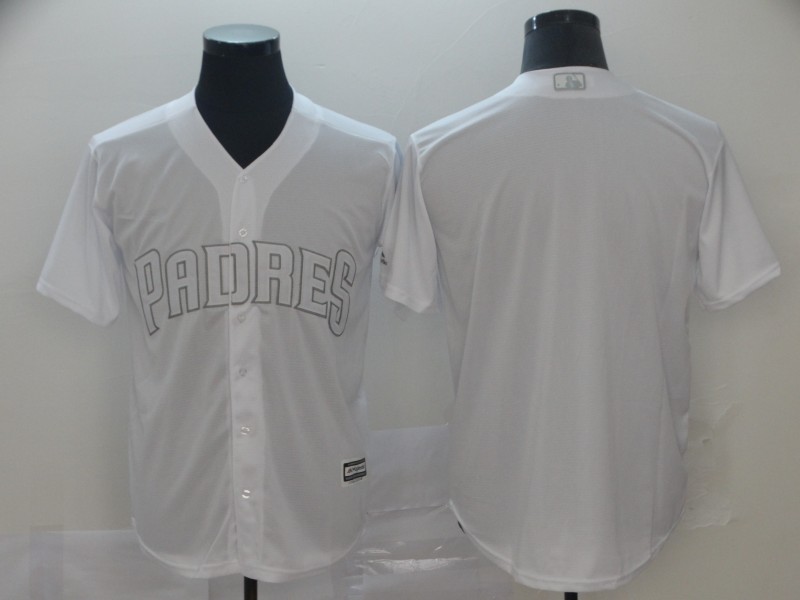 Padres Blank White 2019 Players' Weekend Player Jersey