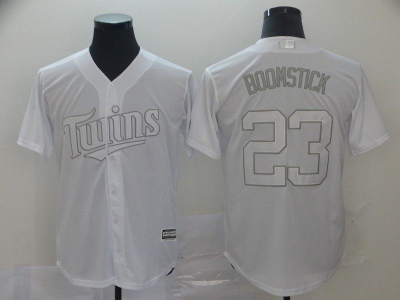 Twins 23 Nelson Cruz "Boomstick" White 2019 Players' Weekend Player Jersey