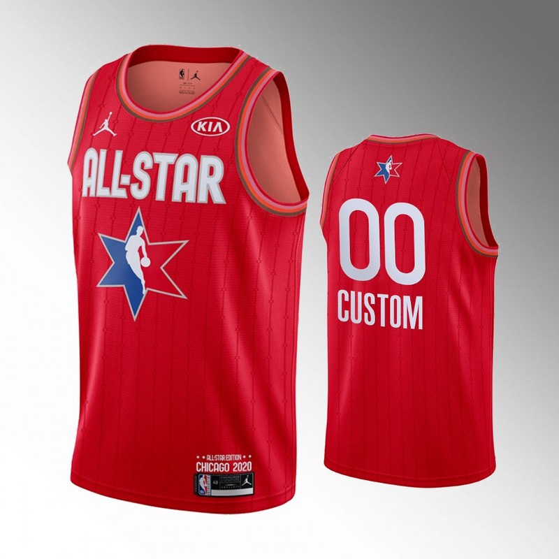Men's Red Customized 2020 NBA All-Star Jordan Brand Swingman Jersey