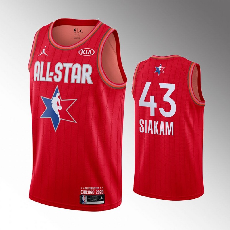 Raptors 43 Pascal Siakam Red 2020 NBA All-Star Jordan Brand Swingman Jersey