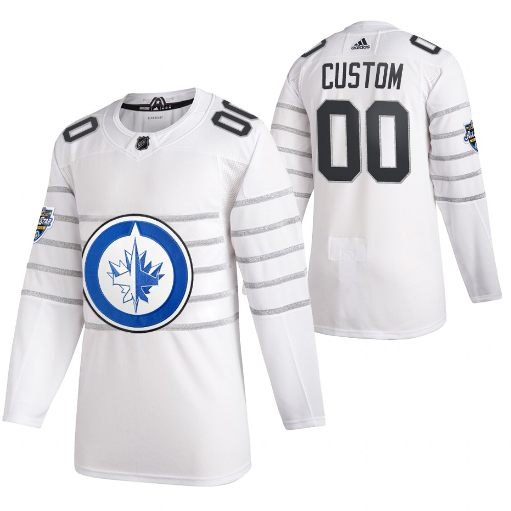 Jets Customized White 2020 NHL All-Star Game Adidas Jersey