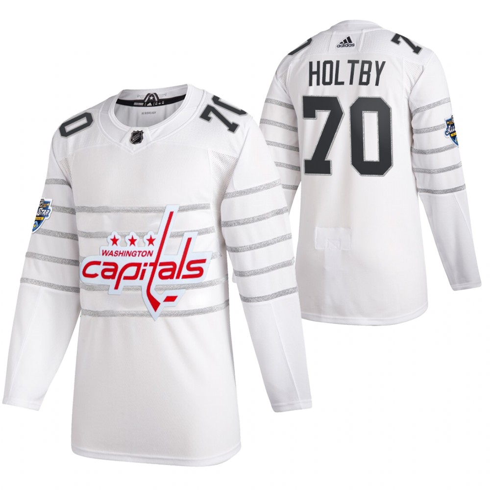 Capitals 70 Braden Holtby White 2020 NHL All-Star Game Adidas Jersey