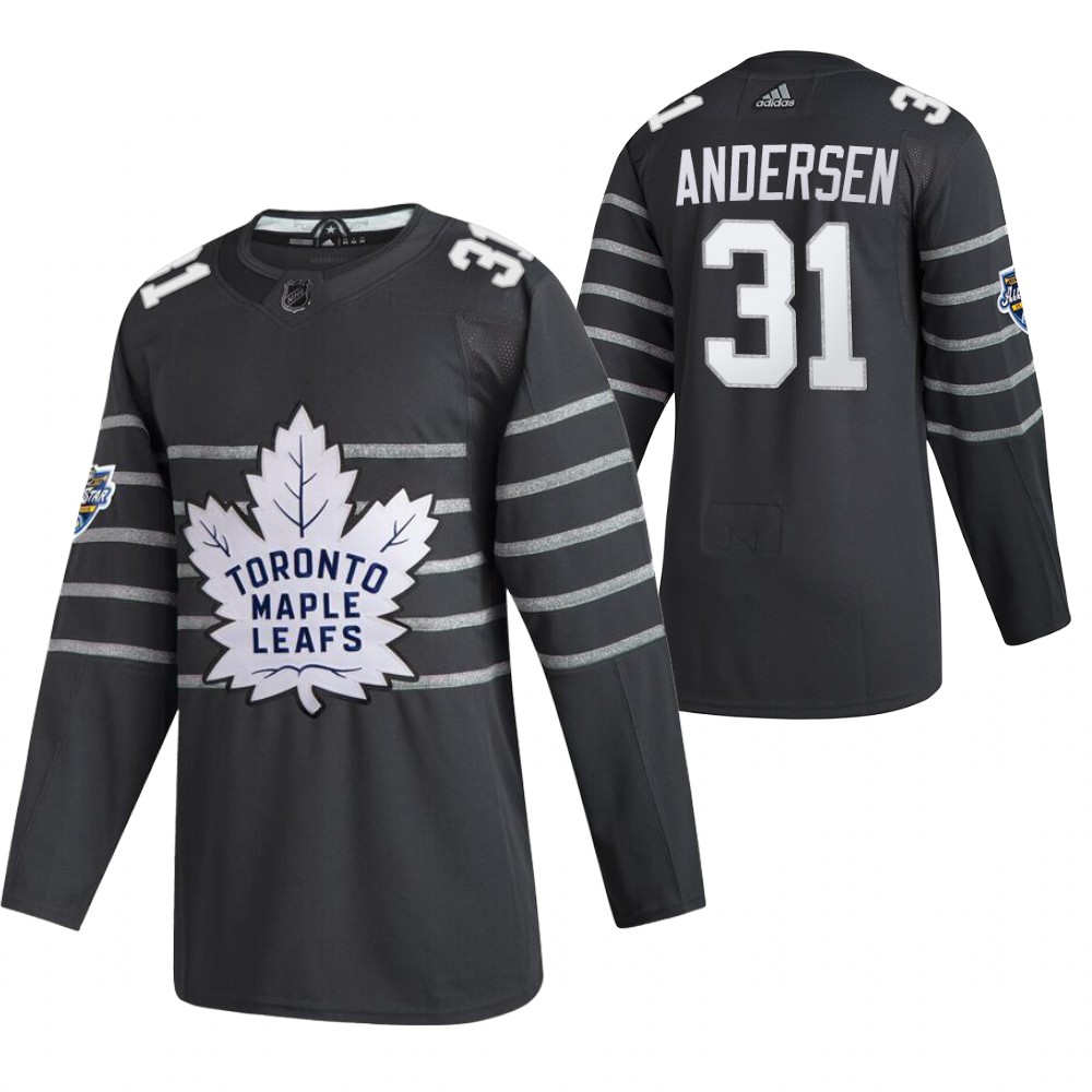 Maple Leafs 31 Frederik Andersen Gray 2020 NHL All-Star Game Adidas Jersey