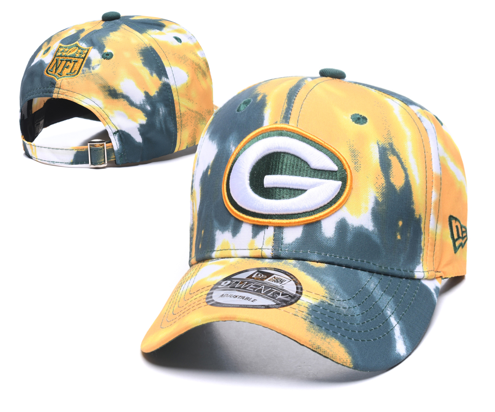 Packers Team Logo Yellow Peaked Adjustable Hat YD