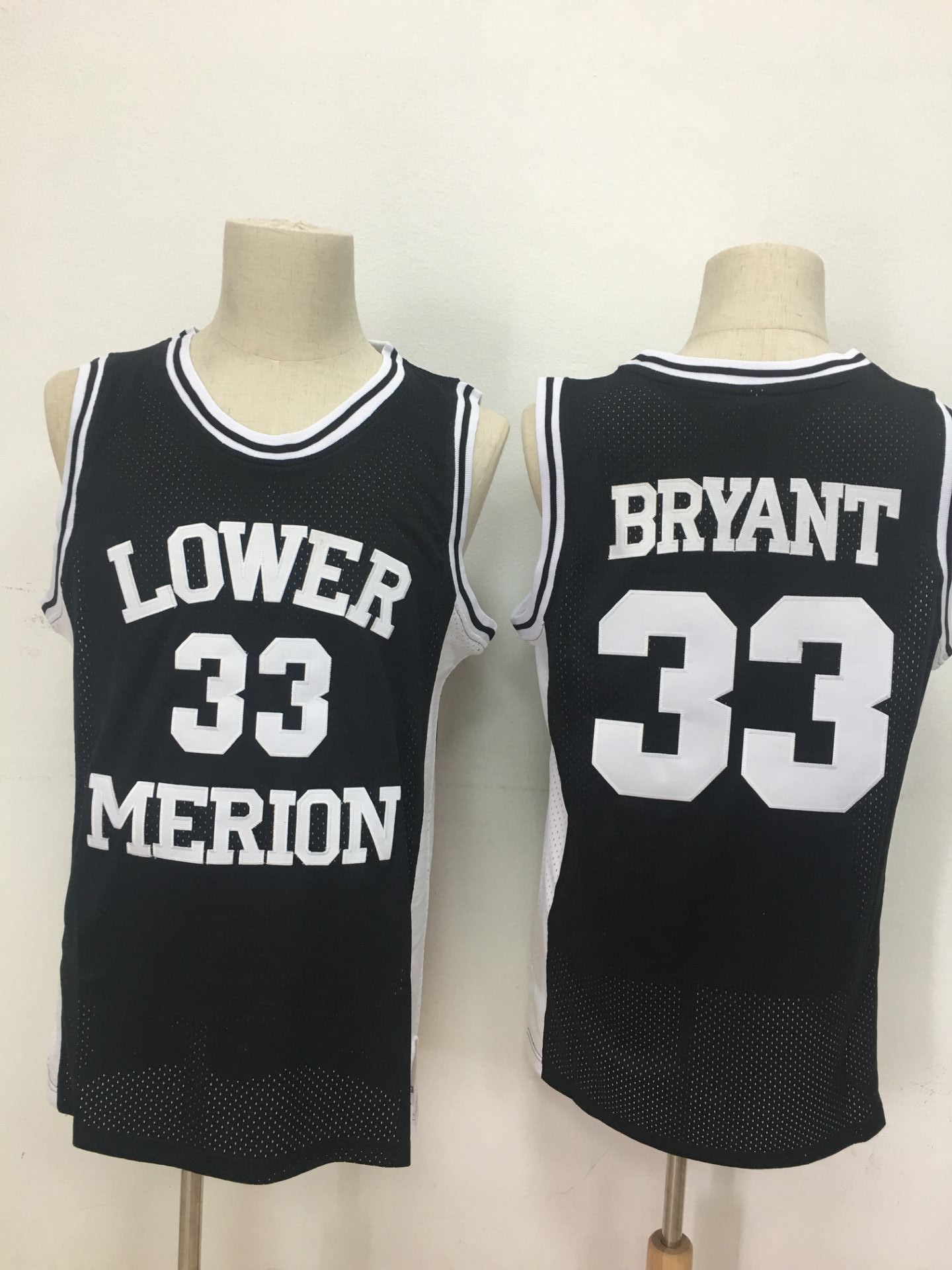 Lower Merion Aces 33 Kobe Bryant Black High School Mesh Basketball Jersey