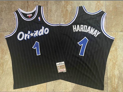 Magic 1 Anfernee Hardaway Black 1994-95 Hardwood Classics Jersey