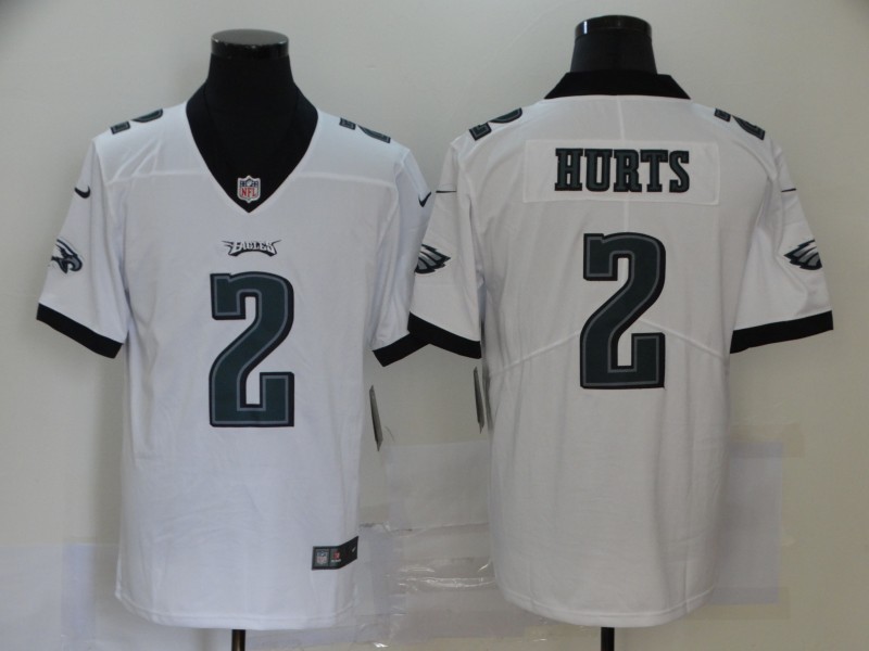 Nike Eagles 2 Jalen Hurts White 2020 NFL Draft First Round Pick Vapor Untouchable Limited Jersey