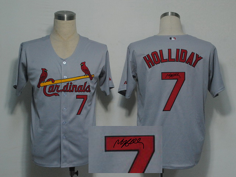 Cardinals 7 Holliday Grey Signature Edition Jerseys