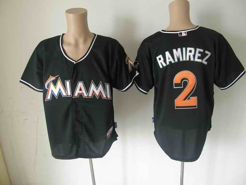 Marlins 2 RAMIREZ black jerseys