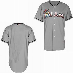 Miami Marlins blank grey Cool Base Jerseys