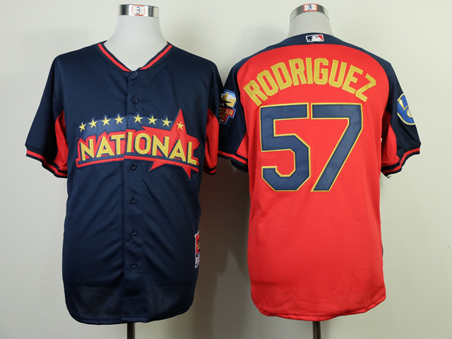 National League Angels 57 Rodriguez Blue 2014 All Star Jerseys