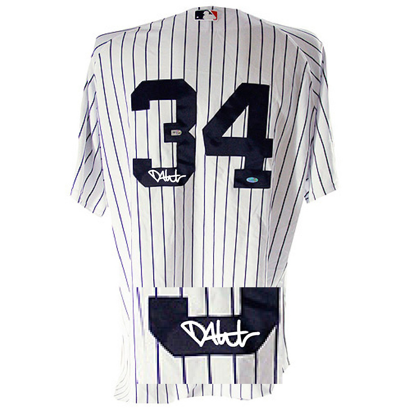 Yankees 34 White Signature Edition Jerseys