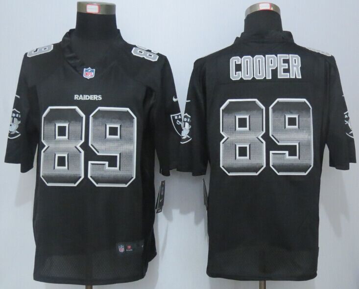 Nike Raiders 89 Amari Cooper Black Pro Line Fashion Strobe Jersey