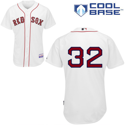 Red Sox 32 Craig Breslow White Cool Base Jerseys