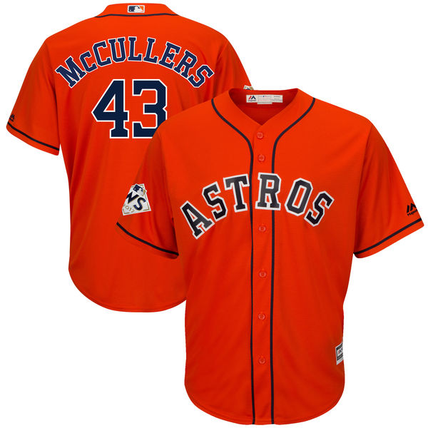 Astros 43 Lance McCullers Jr. Orange 2017 World Series Bound Cool Base Player Jersey
