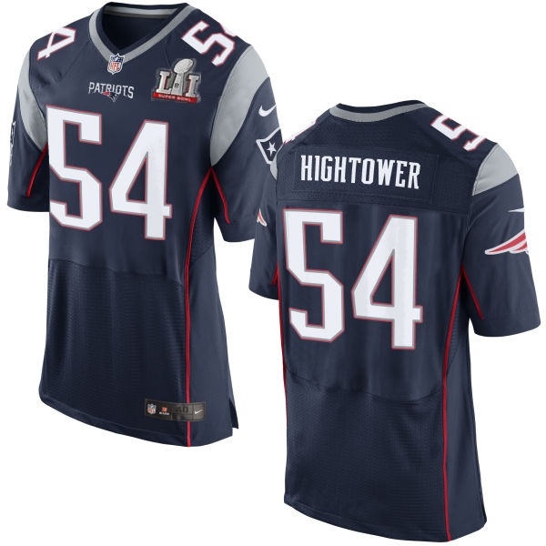 Nike Patriots 54 Dont'a Hightower Navy 2017 Super Bowl LI Elite Jersey