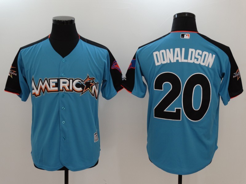 American League 20 Josh Donaldson Blue 2017 MLB All-Star Game Home Run Derby Player Jersey