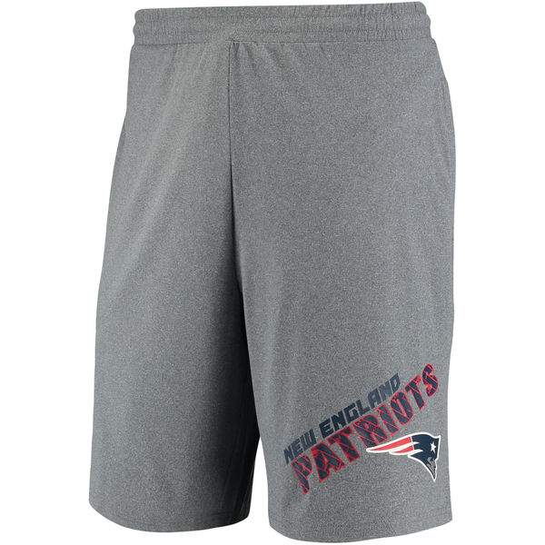 New England Patriots Concepts Sport Tactic Lounge Shorts Heathered Gray
