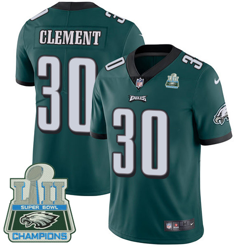 Nike Eagles Corey Clement Green 2018 Super Bowl Champions Youth Vapor Untouchable Player Limited Jersey
