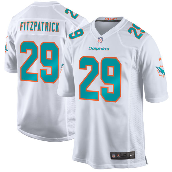 Nike Dolphins 29 Minkah Fitzpatrick White 2018 NFL Draft Pick Elite Jersey
