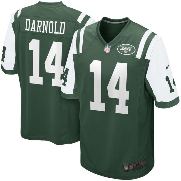 Nike Jets 14 Sam Darnold Green 2018 NFL Draft Pick Elite Jersey