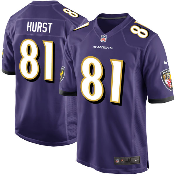 Nike Ravens 81 Hayden Hurst Orange 2018 NFL Draft Pick Elite Jersey