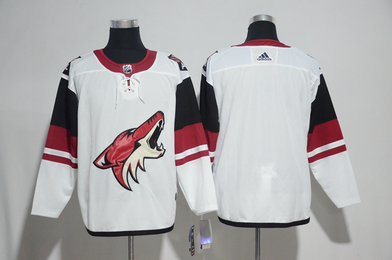 Coyotes Blank White Adidas Jersey