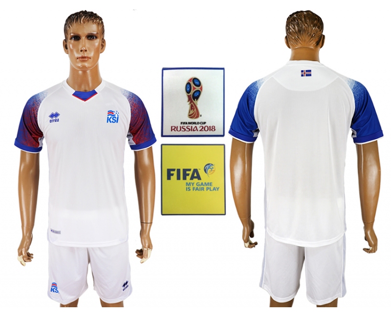 Iceland Away 2018 FIFA World Cup Men's Customized Jersey