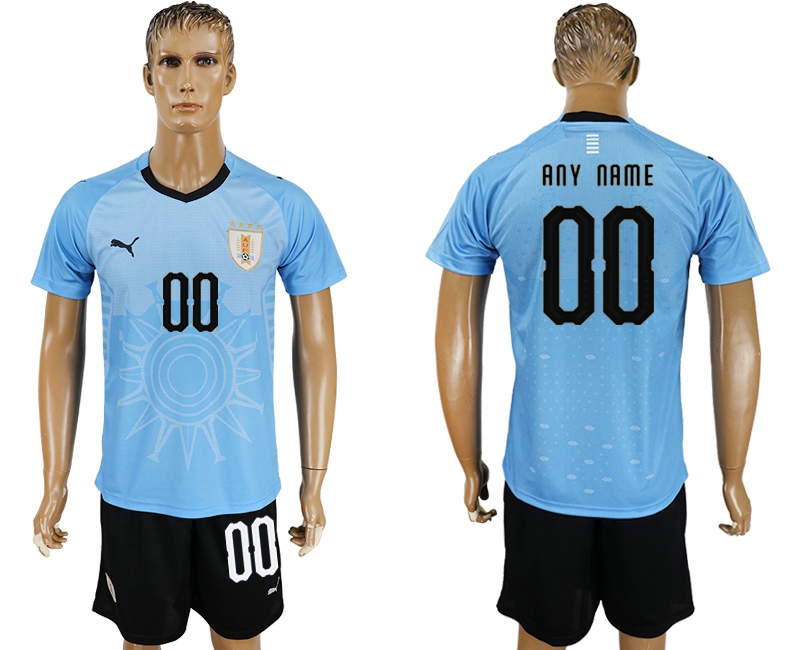 Uruguay Home 2018 FIFA World Cup Men's Customized Jersey
