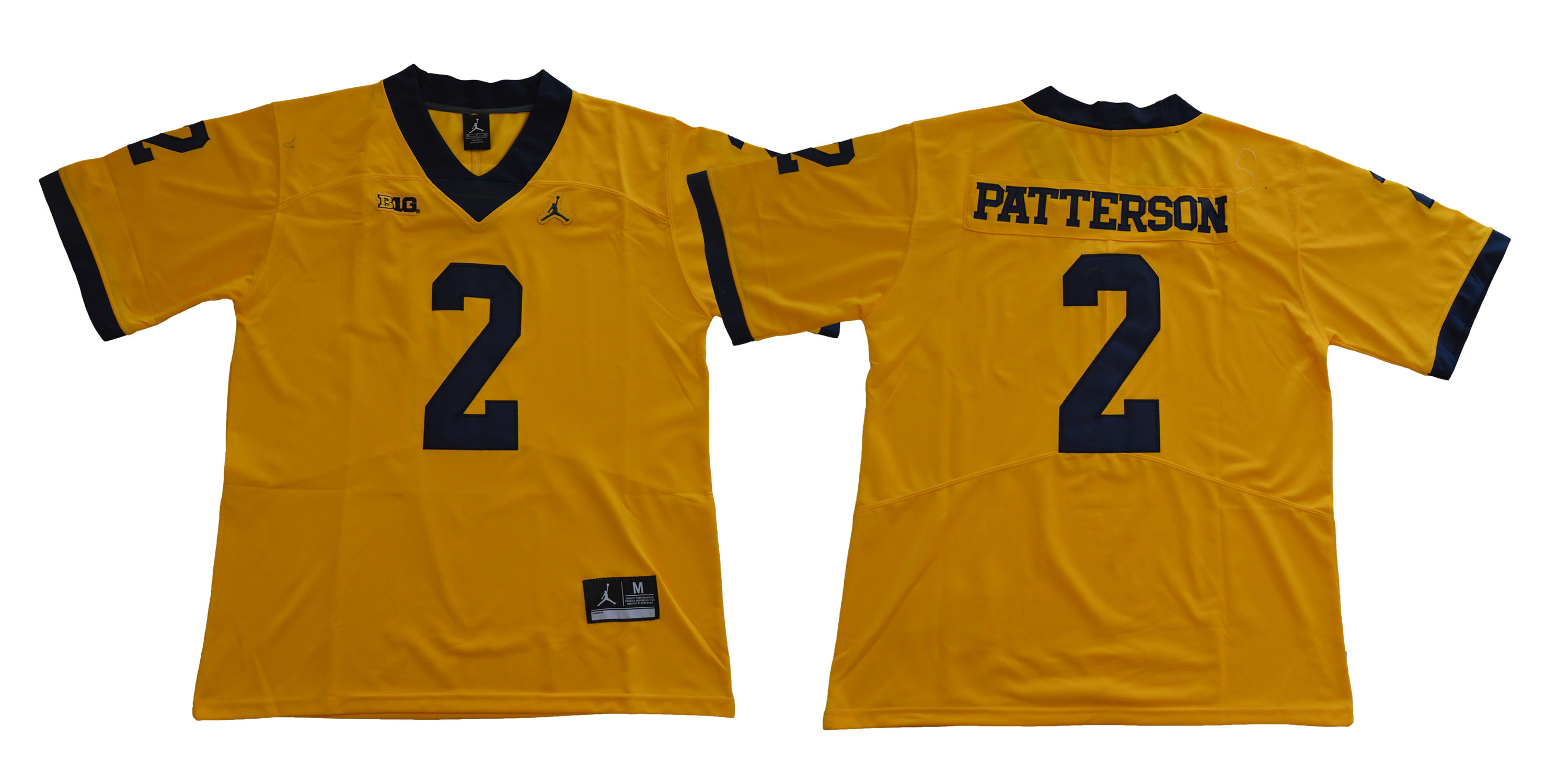 Michigan Wolverines 2 Shea Patterson Yellow College Football Jersey