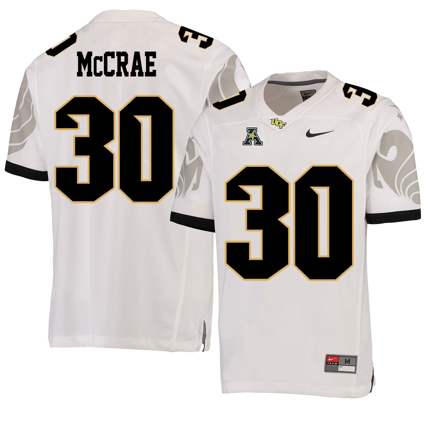 UCF Knights 30 Greg McCrae White College Football Jersey
