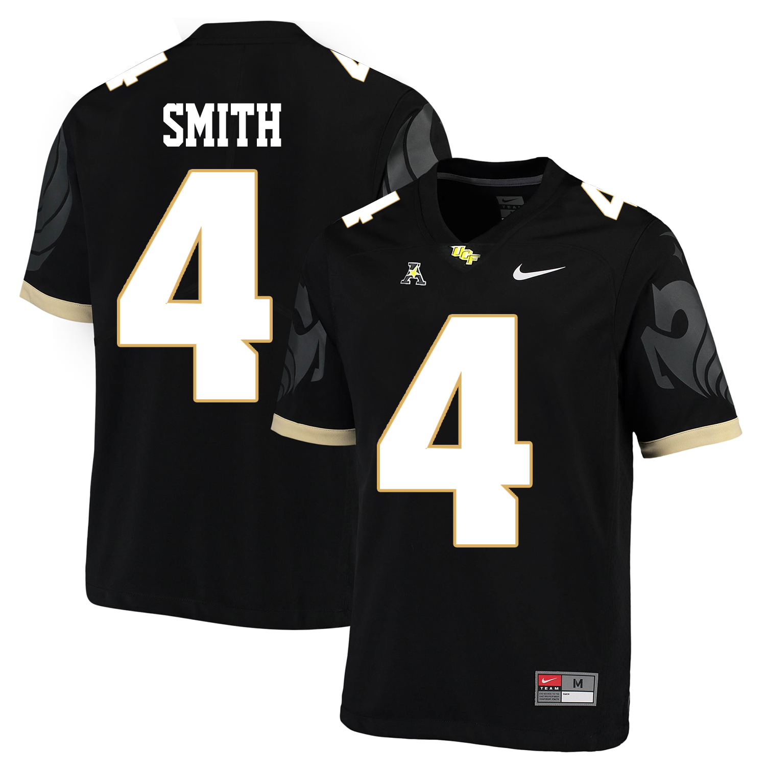 UCF Knights 4 Tre'Quan Smith Black College Football Jersey