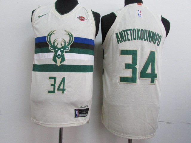 Bucks 34 Giannis Antetokounmpo Cream City Edition Nike Authentic Jersey
