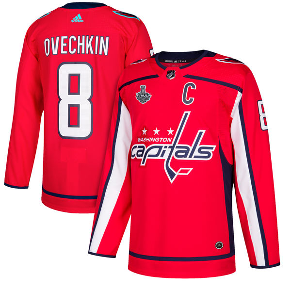 Capitals 8 Alex Ovechkin Red 2018 Stanley Cup Final Bound Adidas Jersey