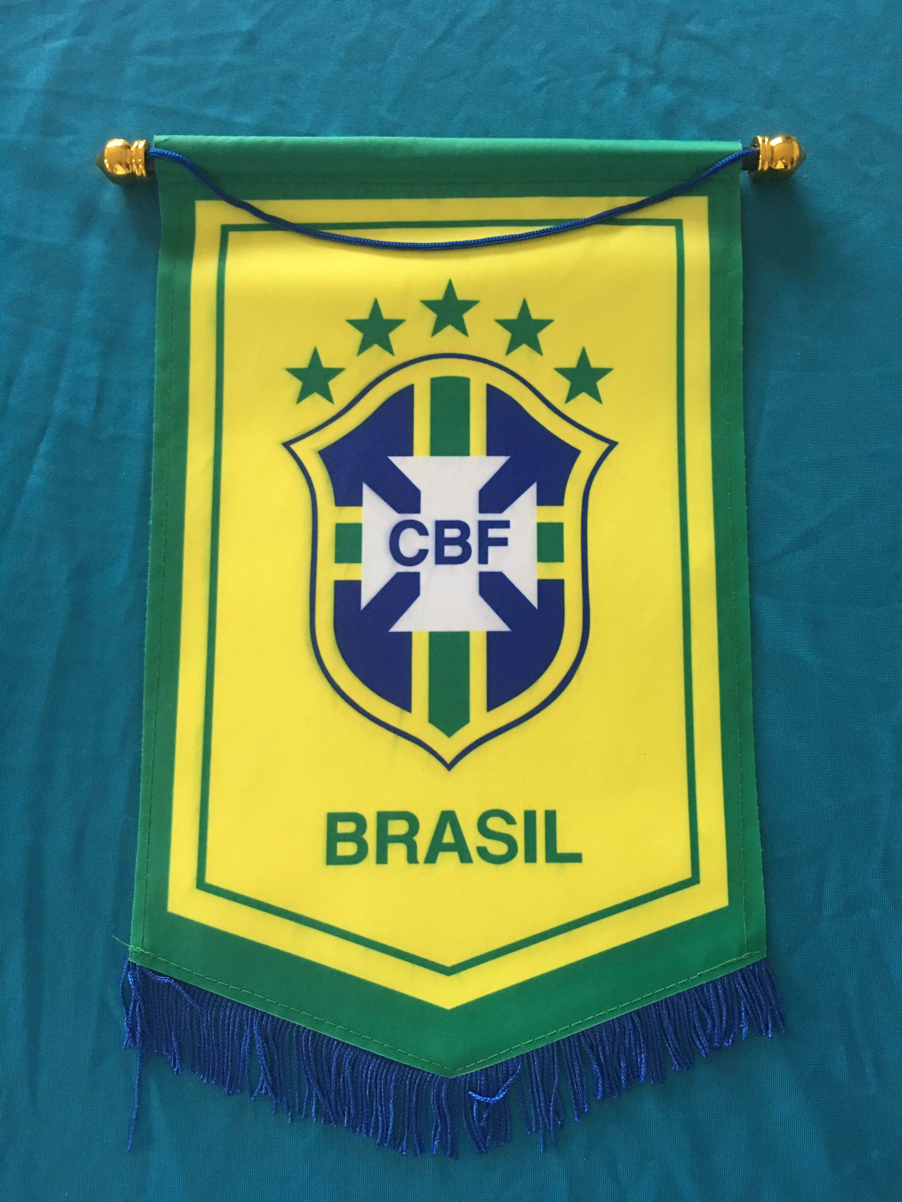 Brazil Hang Flag Decor Football Fans Souvenir