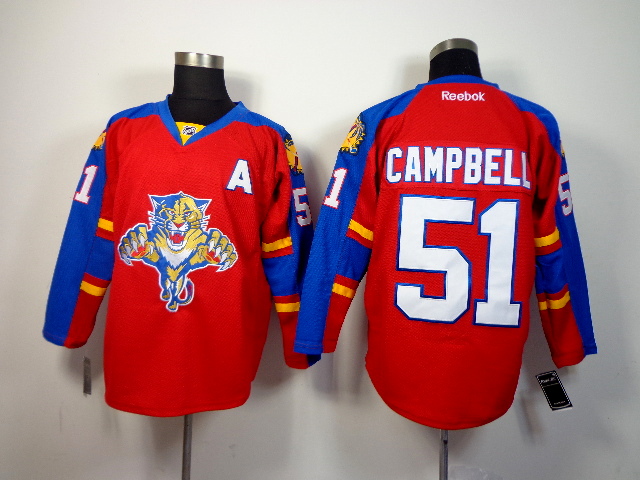 Panthers 51 Campbell Red Jerseys