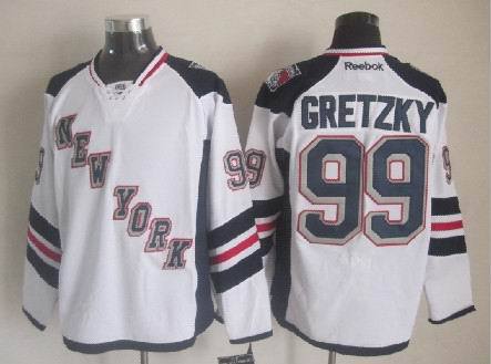 Rangers 99 Gretzky White 2014 Stadium Series Jerseys